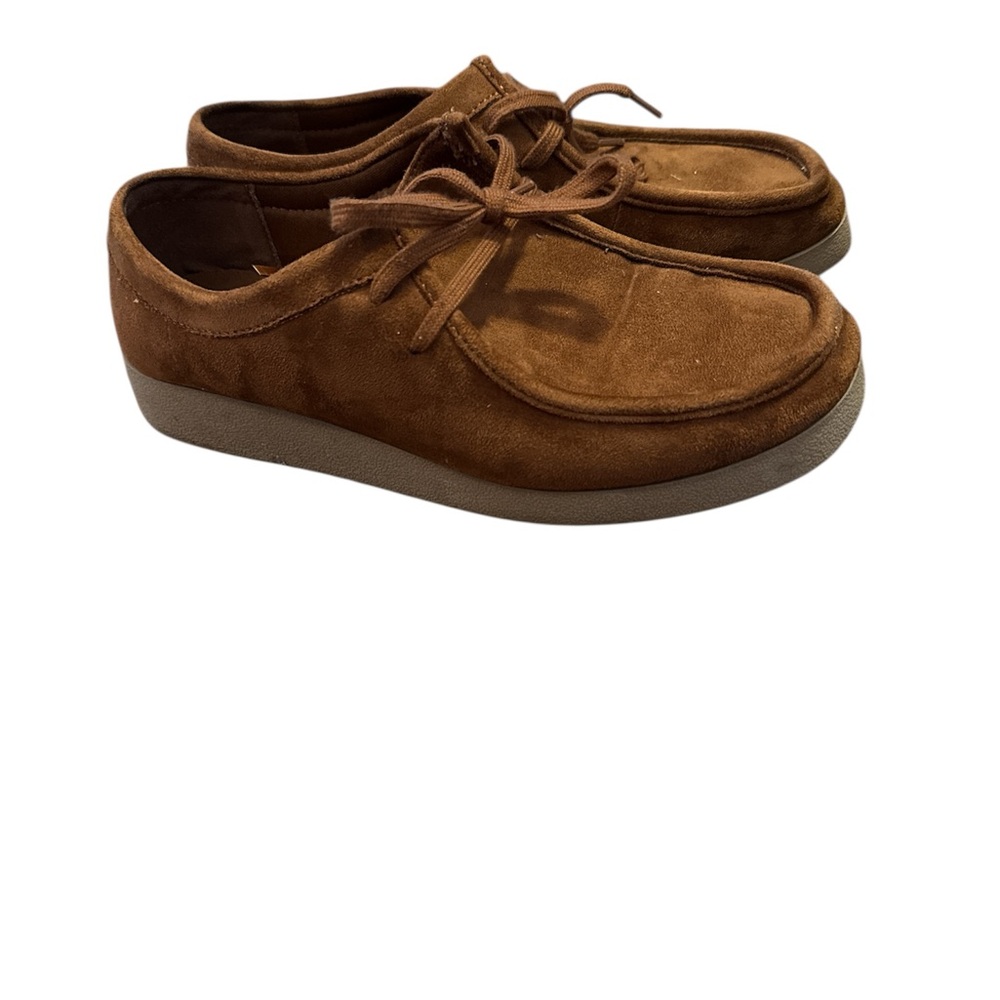 Old Navy Women's Brown Suede Slip-On Loafers